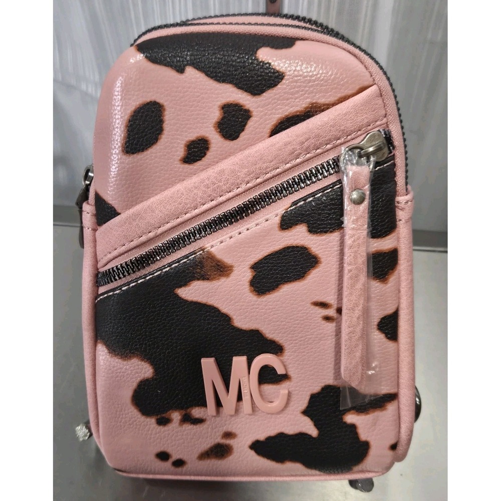 Milan Chiva Sling/Crossbody/Chest Bag Cowgirl Chic Pink Vegan Leather NWT